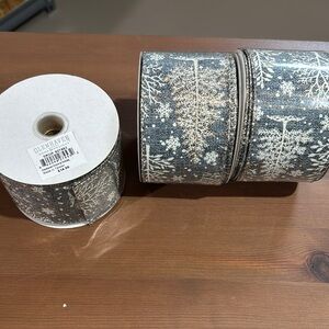 Glenhaven Snowflake Ribbon Roll set of 3 rolls